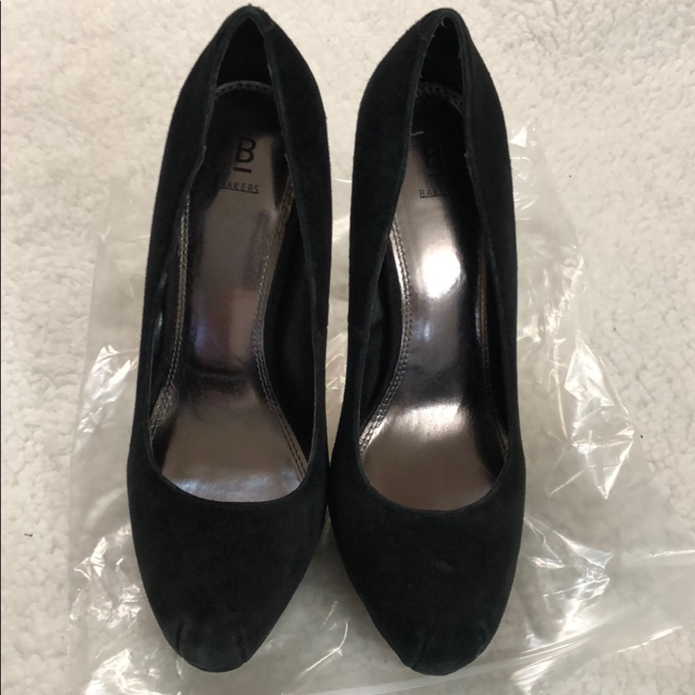 Bakers black suede heels SYLVAN.